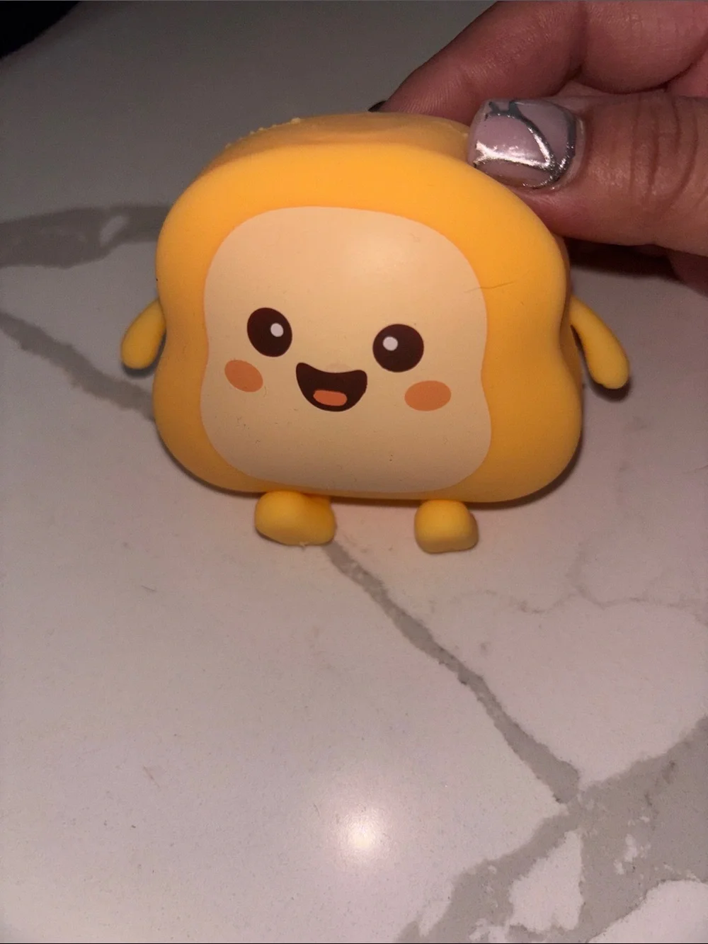 Cute Yellow Toast Character Squishy Toy